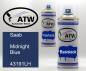 Preview: Saab, Midnight Blue, 43191LH: 400ml Sprühdose + 400ml Klarlack - Set, von ATW Autoteile West.